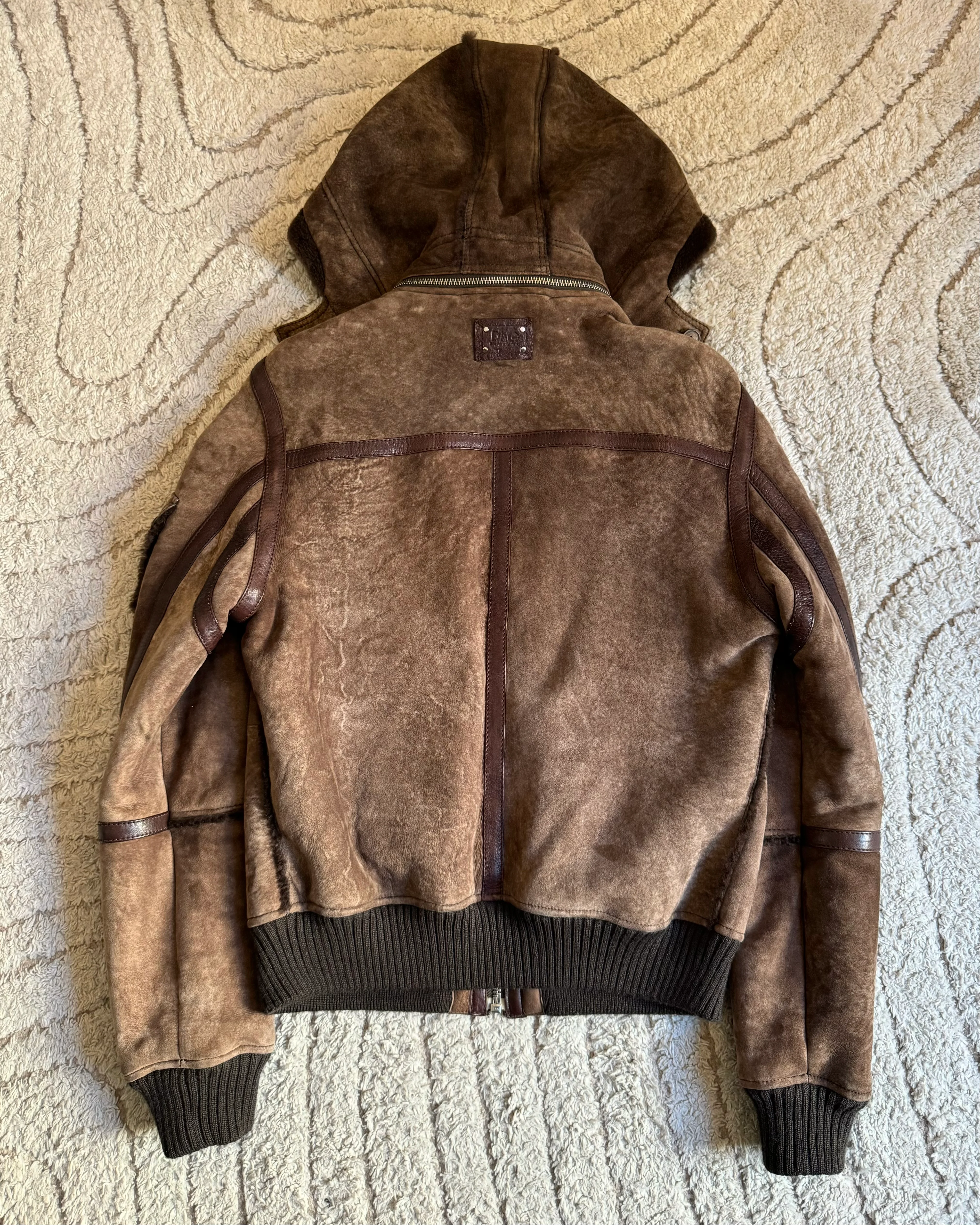 AW03 Dolce & Gabbana Multi-Pocket Sheepskin Cargo Jacket (M) - Image 6
