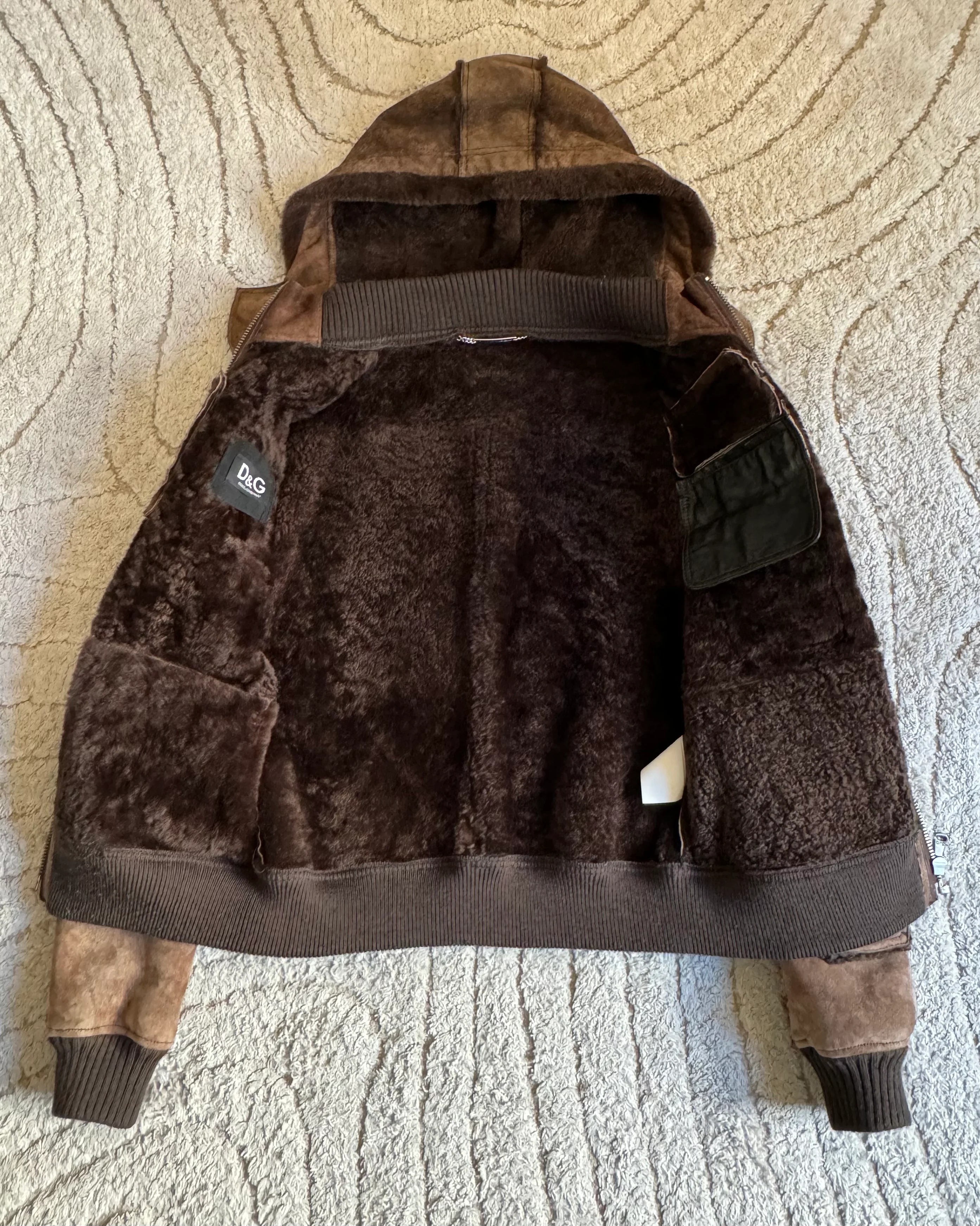 AW03 Dolce & Gabbana Multi-Pocket Sheepskin Cargo Jacket (M) - Image 8