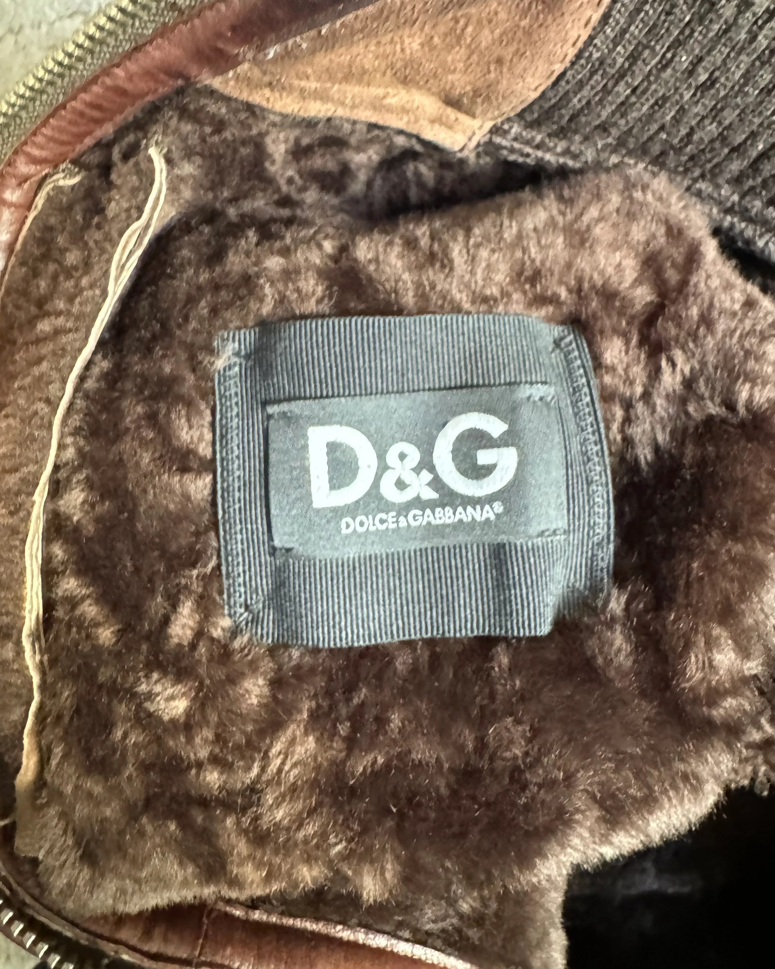 AW03 Dolce & Gabbana Multi-Pocket Sheepskin Cargo Jacket (M) - Image 9