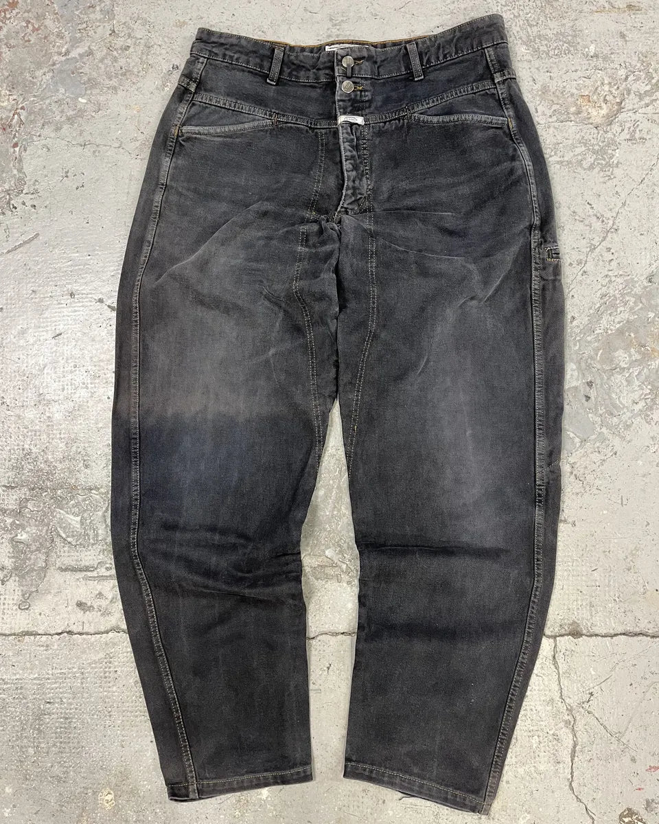 AW1987 Closed Stone Washed Denim Grey Pants (L)