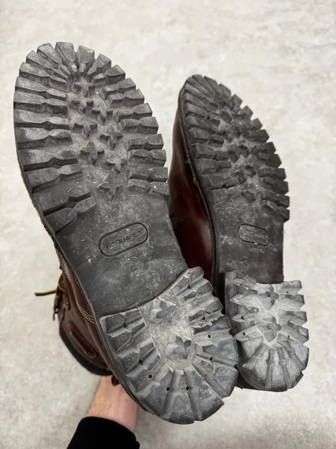 AW1995 Dsquared2 Brown Canadian Leather Boots - Image 6