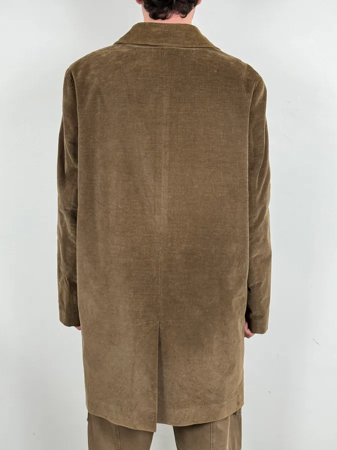 AW1996 Dolce & Gabbana Brown Minimalist Classy Trench Coat - Image 3