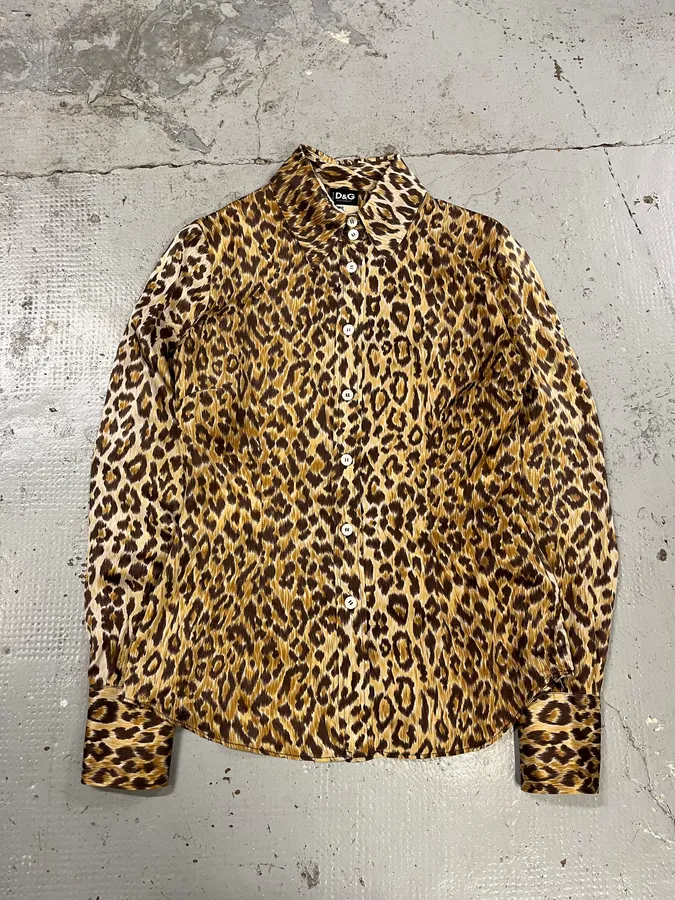 AW1996 Dolce & Gabbana Leopard Print Shirt