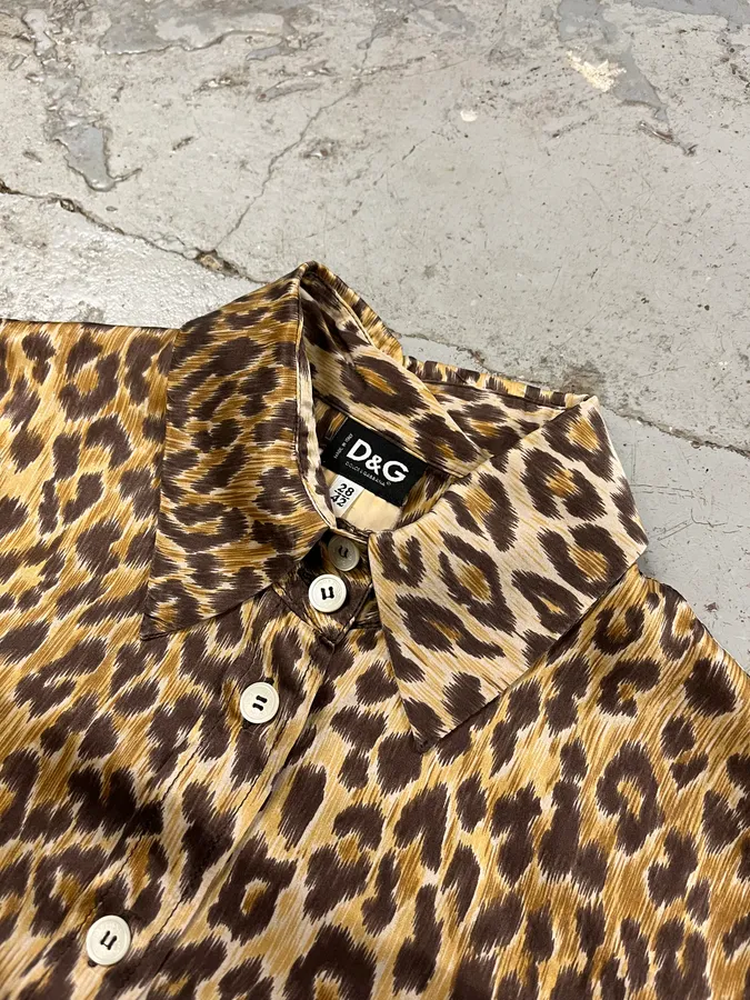 AW1996 Dolce & Gabbana Leopard Print Shirt - Image 5