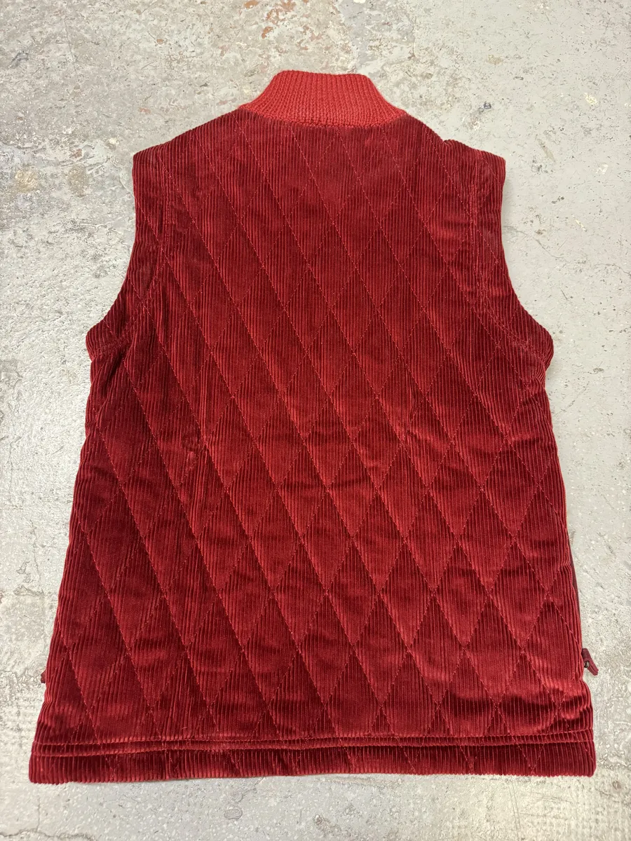 AW1996 Dolce & Gabbana Red Quilted Hybrid Vest - Image 4