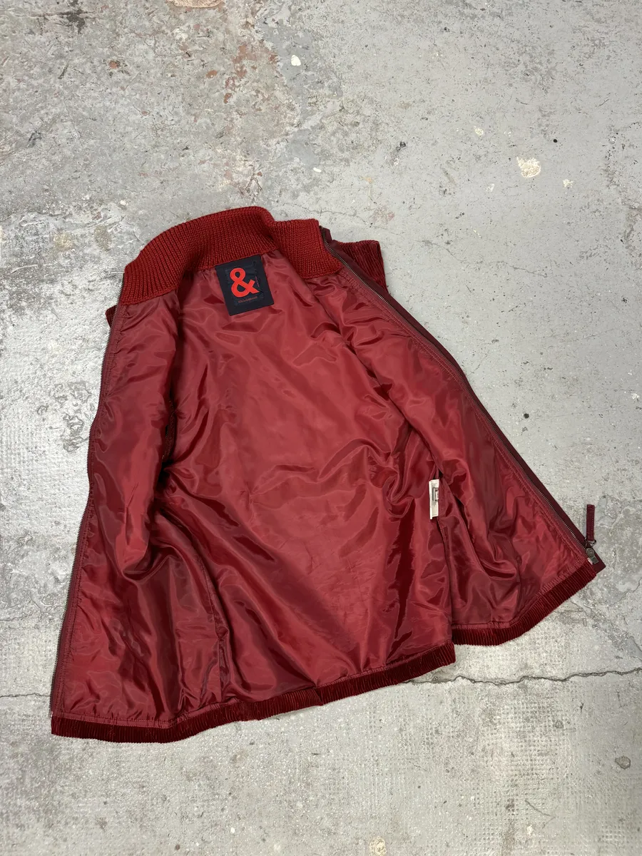 AW1996 Dolce & Gabbana Red Quilted Hybrid Vest - Image 5