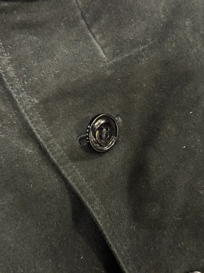 AW1997 Gucci Black Buttoned Coat - Image 8