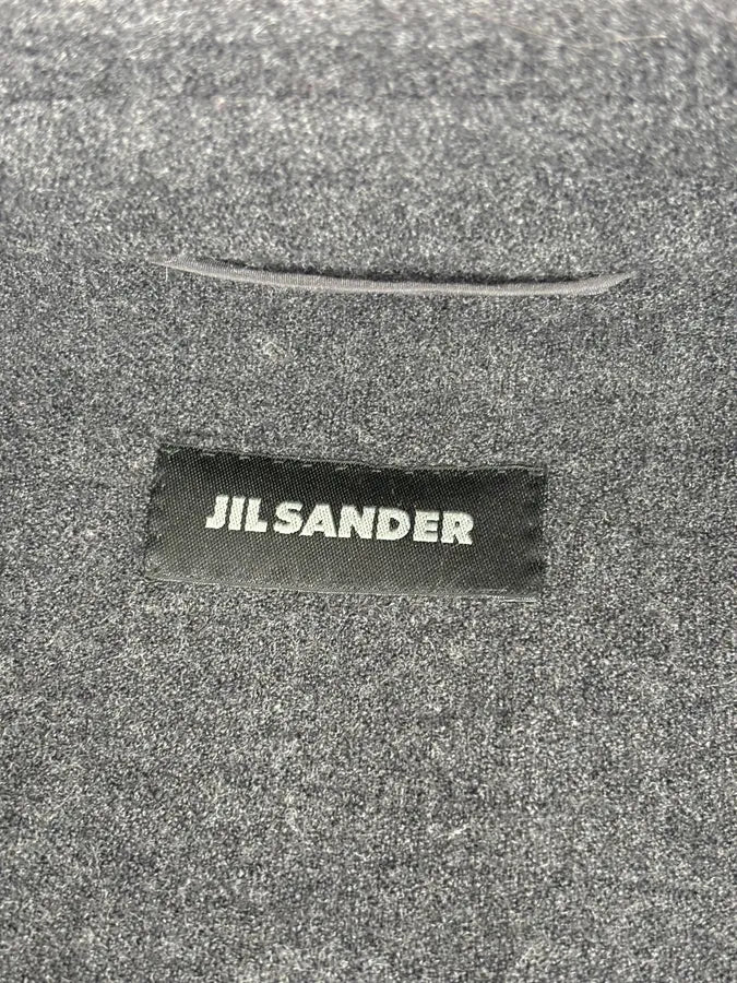 AW1997 Jil Sander Wool Mohair Buttoned Classy Grey Jacket - Image 10