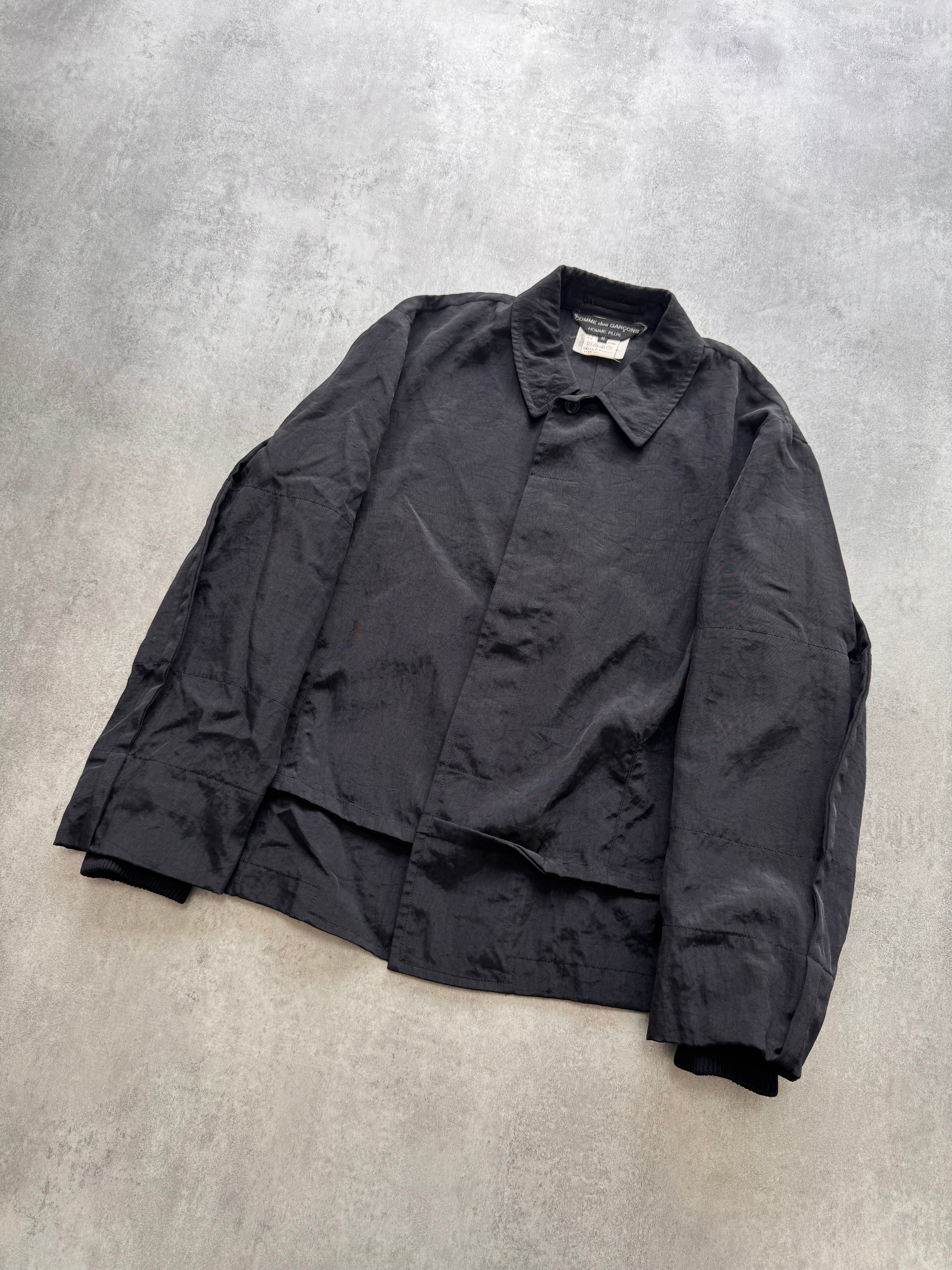 AW1998 Comme Des Garçons Homme Plus Black Nylon Jacket (M) - Image 3