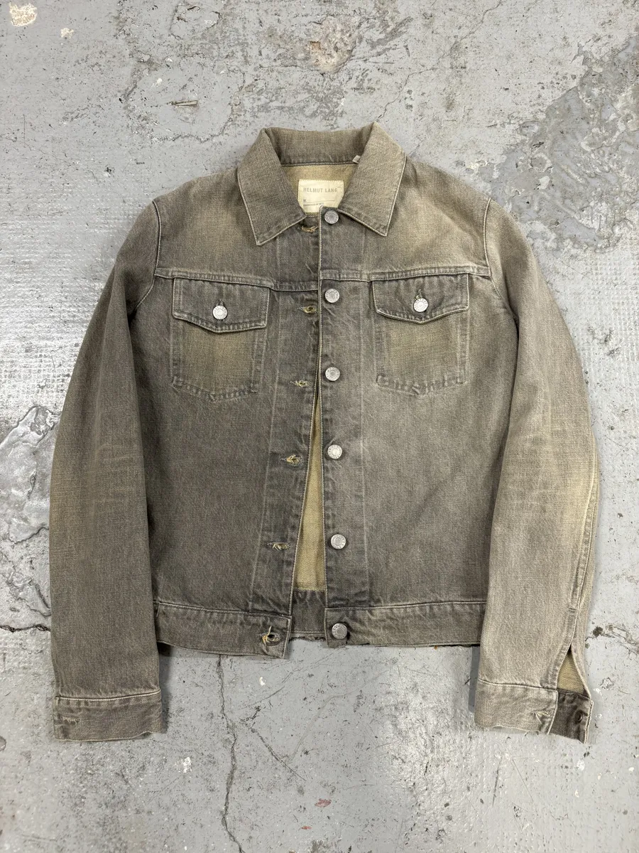 AW1998 Helmut Lang Grey Faded Denim Jacket - Image 8