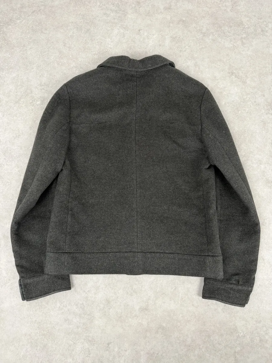 AW1999 Dolce & Gabbana Dark Grey Classy Cargo Cashmere Jacket - Image 3