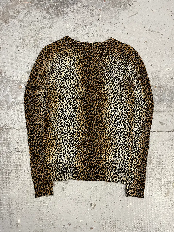 AW1999 Dolce & Gabbana Leopard Print Wool Sweater - Image 6