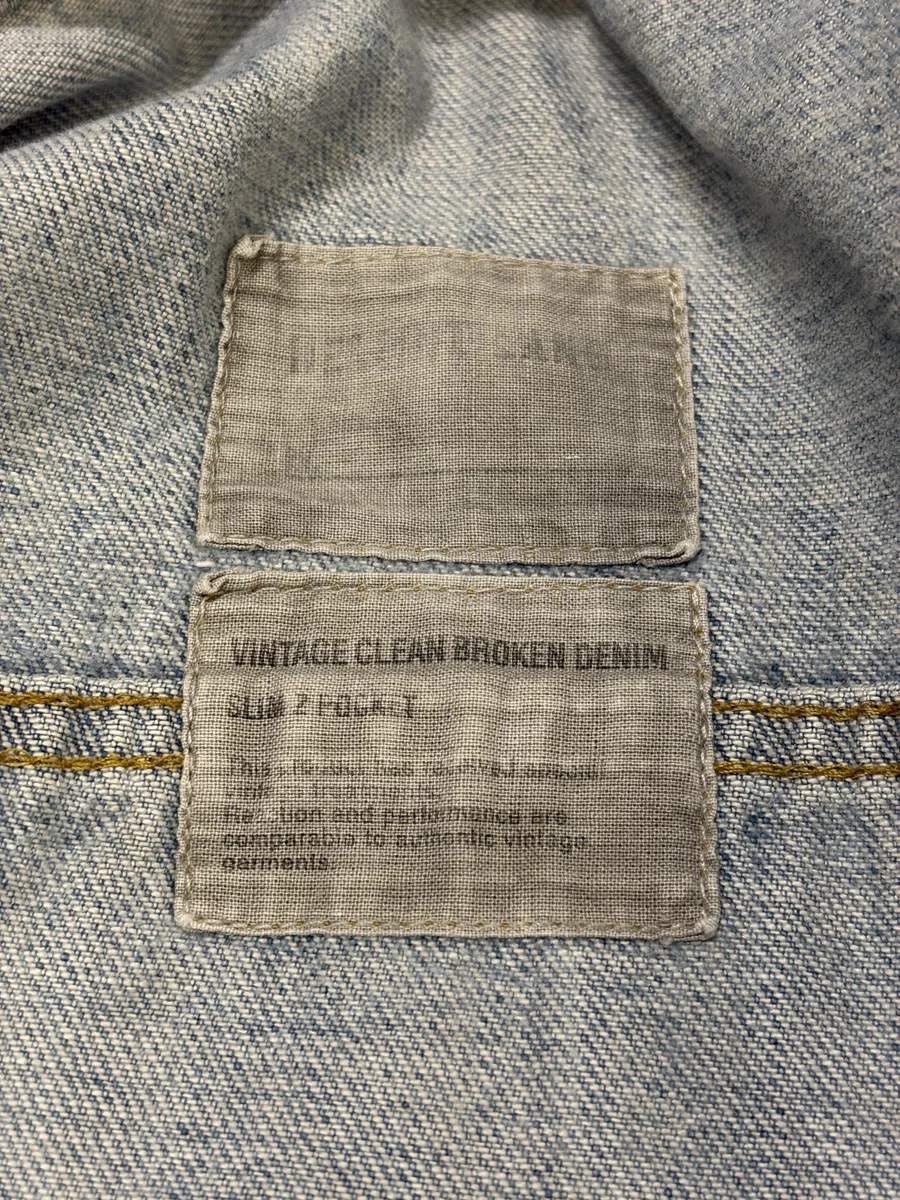 AW1999 Helmut Lang Blue Eroded Denim Jacket - Image 8
