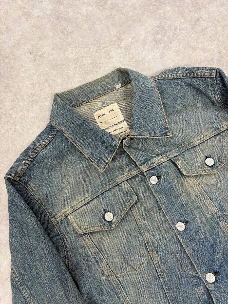 AW1999 Helmut Lang Blue Faded Denim Jacket - Image 4