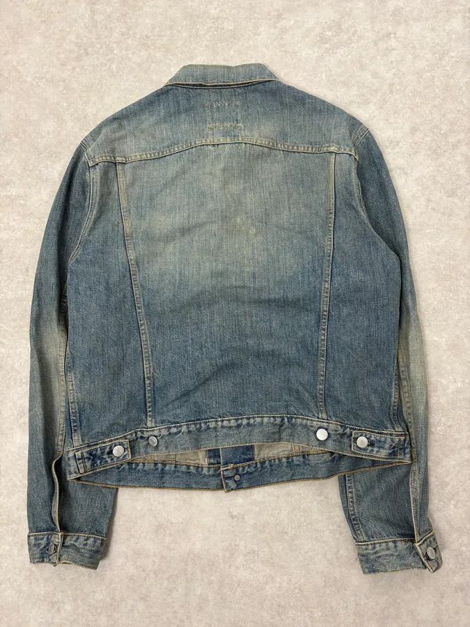 AW1999 Helmut Lang Blue Faded Denim Jacket - Image 5