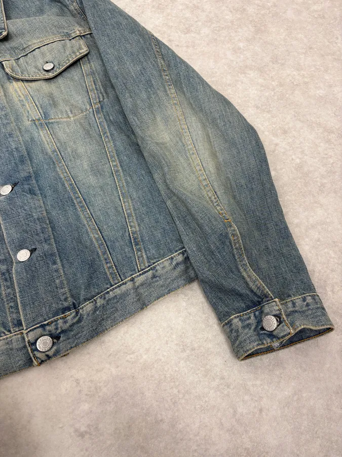 AW1999 Helmut Lang Blue Faded Denim Jacket - Image 7