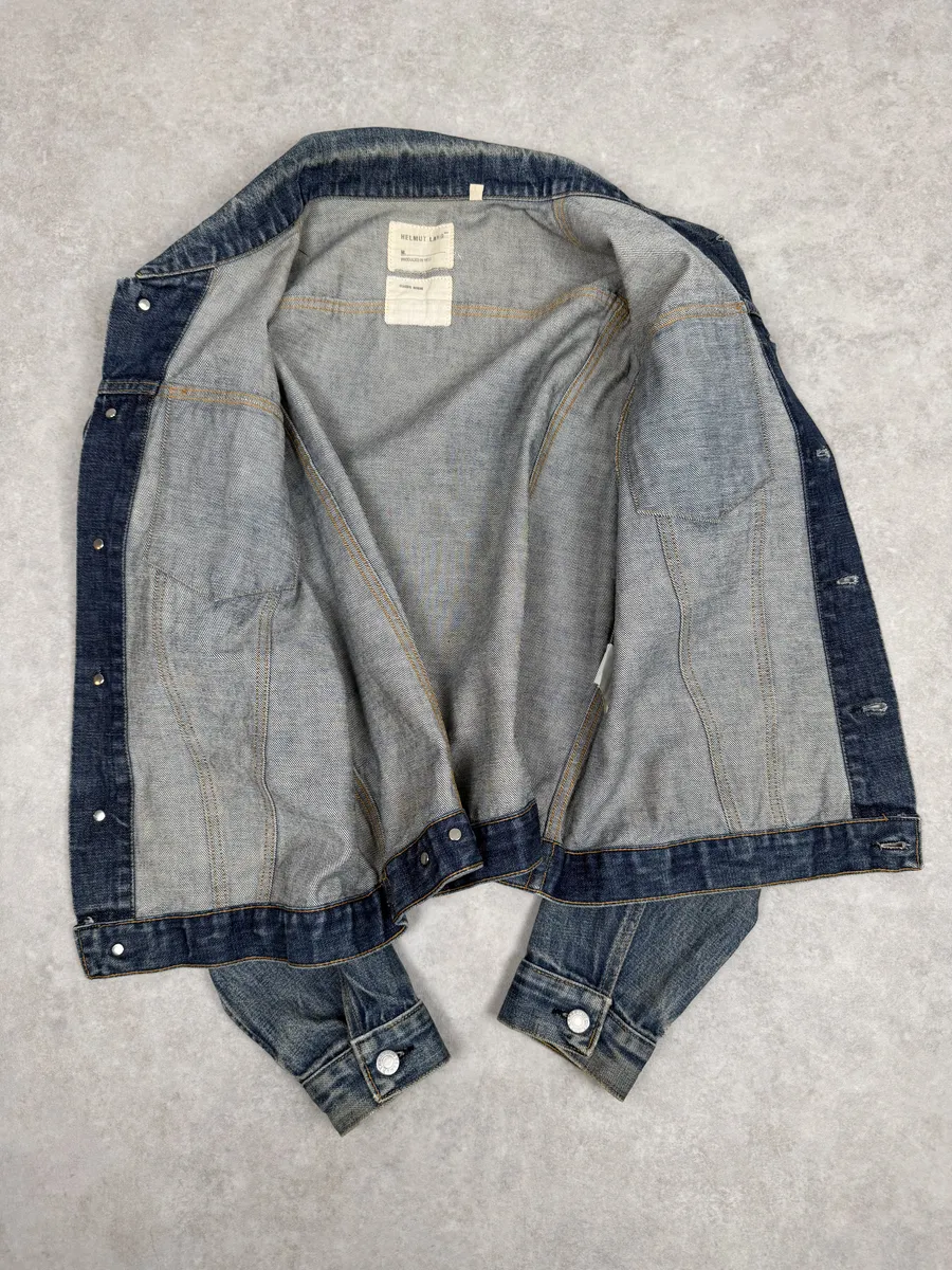 AW1999 Helmut Lang Blue Faded Denim Jacket - Image 9
