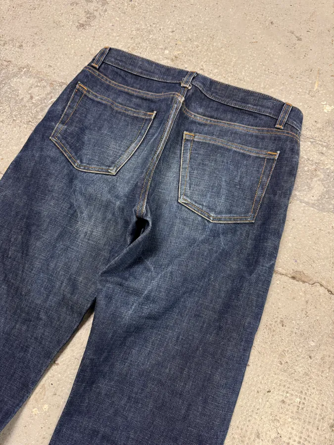 AW1999 Helmut Lang Raw Brut Blue Denim Jeans - Image 11