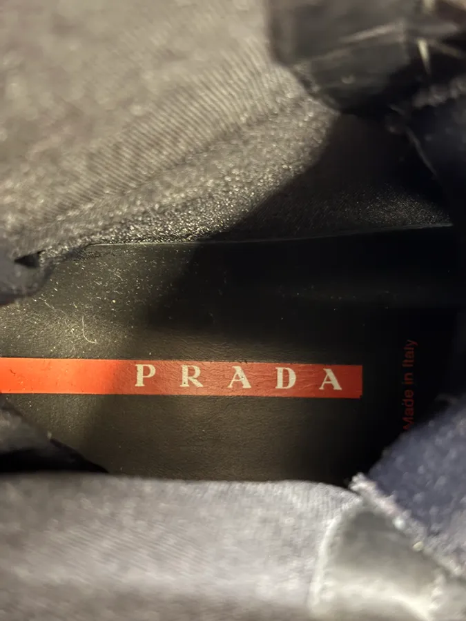 AW1999 Prada Black Leather Scratch Laced Vibram Boots - Image 10