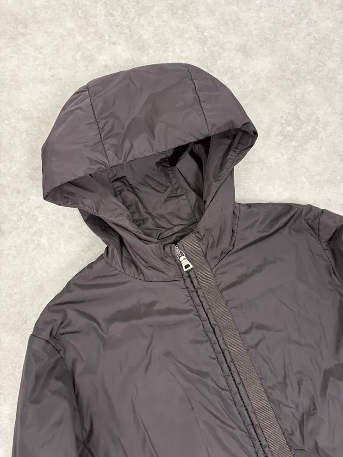 AW1999 Prada Dark Brown Nylon Hooded Jacket - Image 5