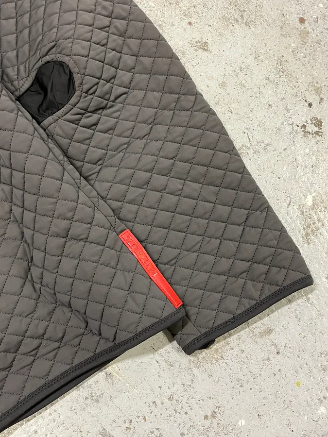 AW1999 Prada Linea Rossa Quilted Grey Ninja Jacket - Image 10