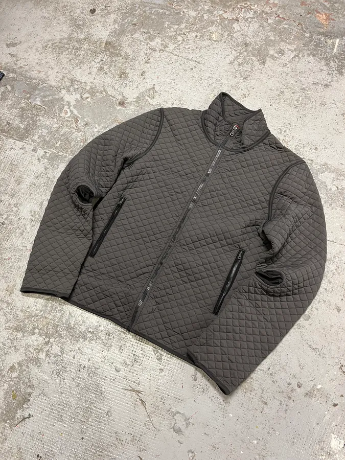 AW1999 Prada Linea Rossa Quilted Grey Ninja Jacket - Image 4