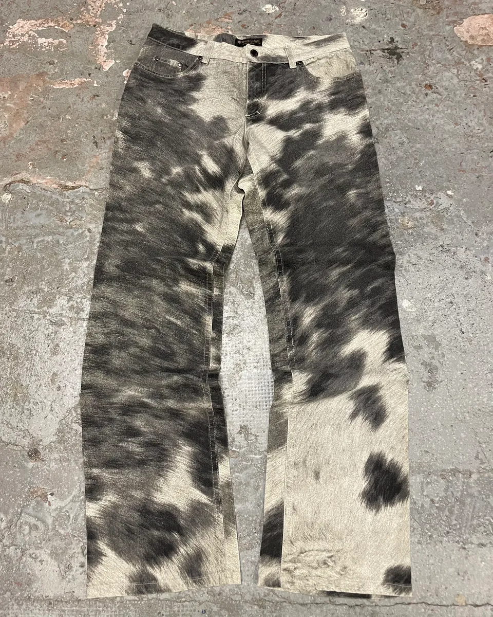 AW1999 Roberto Cavalli Leopard Movement Effect Tern Pants