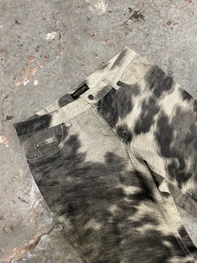 AW1999 Roberto Cavalli Leopard Movement Effect Tern Pants - Image 6