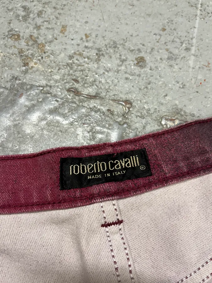 AW1999 Roberto Cavalli Purple Spectrum Flowers Pants - Image 10