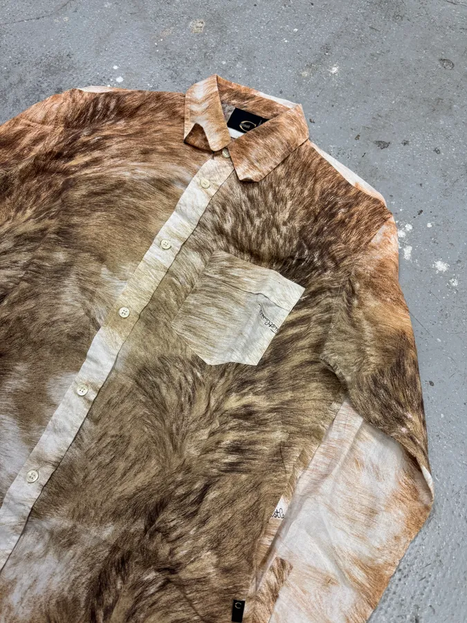 AW1999 Roberto Cavalli Wolf Wild Print Shirt - Image 2