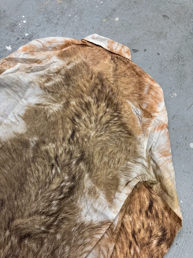 AW1999 Roberto Cavalli Wolf Wild Print Shirt - Image 5