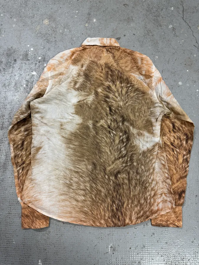 AW1999 Roberto Cavalli Wolf Wild Print Shirt - Image 7