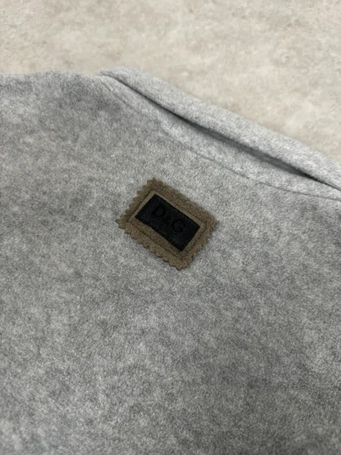 AW2000 Dolce & Gabbana Grey Fleece Jacket - Image 8