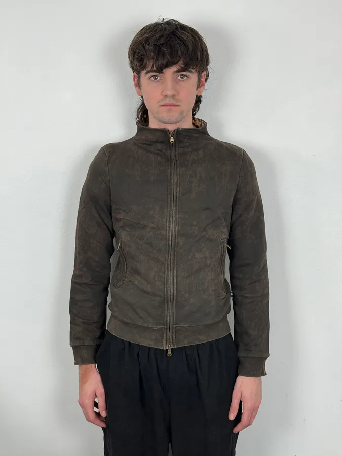 AW2000 Jean Paul Gaultier Outlaws Territory Brown Cross Leopard Jacket - Image 5