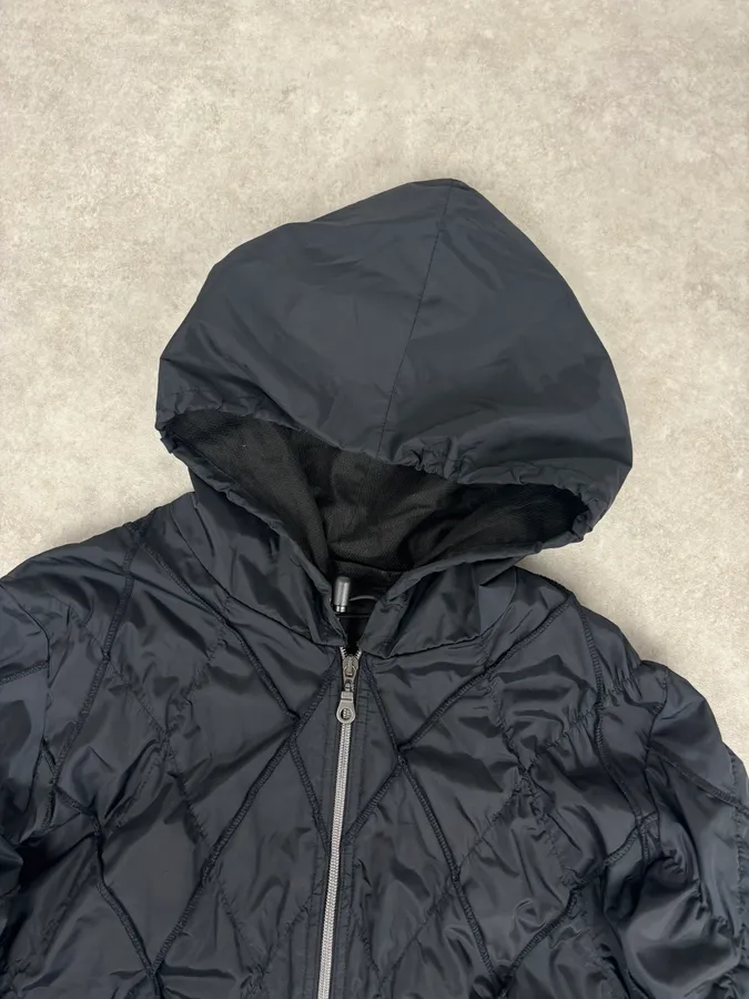 AW2000 Marithé + François Girbaud Black Structure Hooded Jacket - Image 5