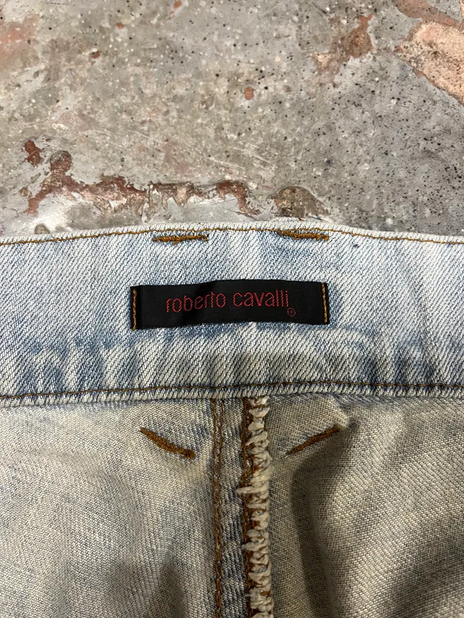 AW2000 Roberto Cavalli Blue Denim Royal Bootcut Jeans - Image 10