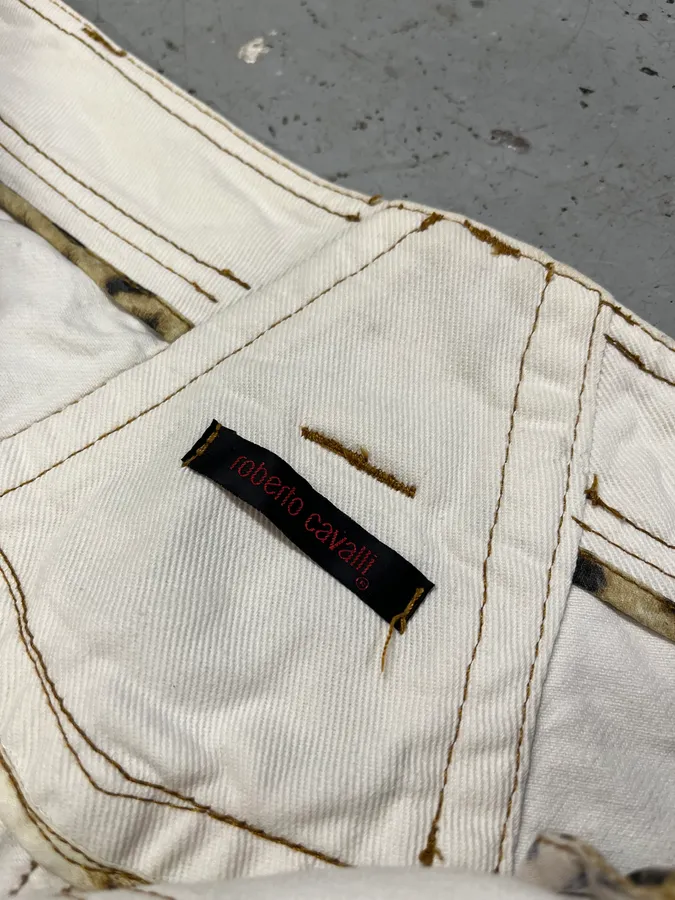 AW2000 Roberto Cavalli White Royal Pants - Image 10