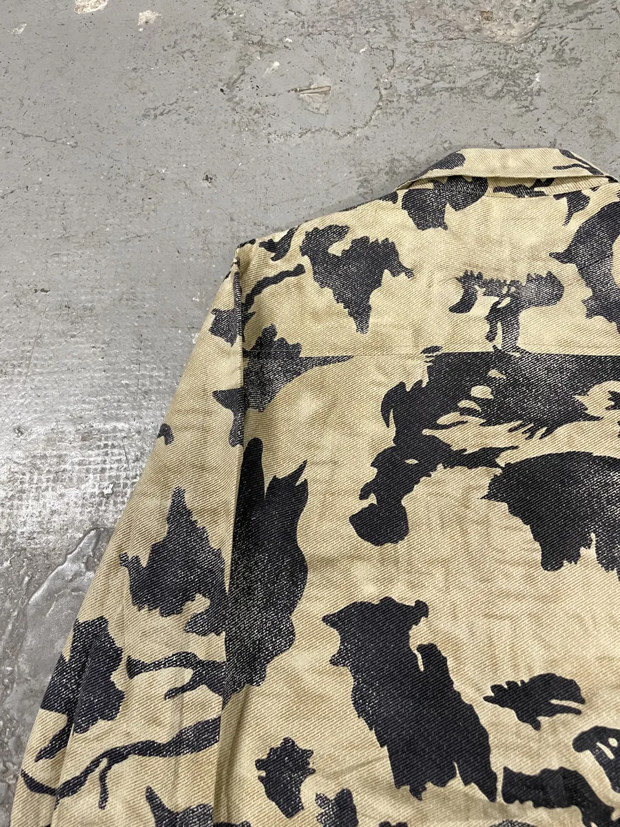 AW2001/02 Roberto Cavalli Brown Peace Camouflage Shirt - Image 7