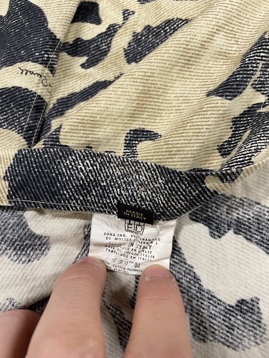 AW2001/02 Roberto Cavalli Brown Peace Camouflage Shirt - Image 9