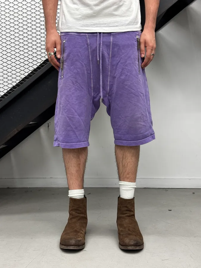 AW2001 Dsquared2 Zip-Pocket Purple Short - Image 2