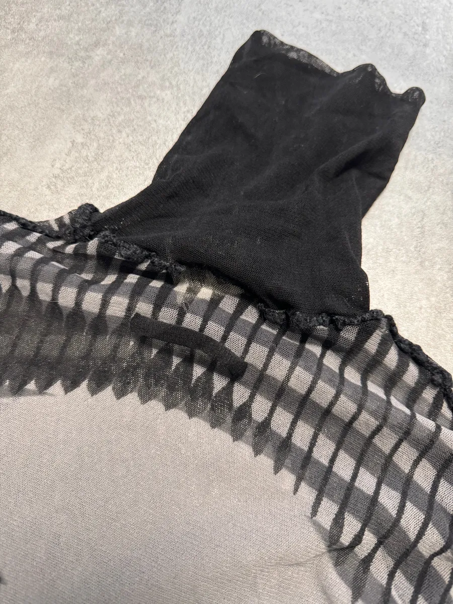 AW2001 Marlene Dietrich Mesh Turtleneck - Image 8