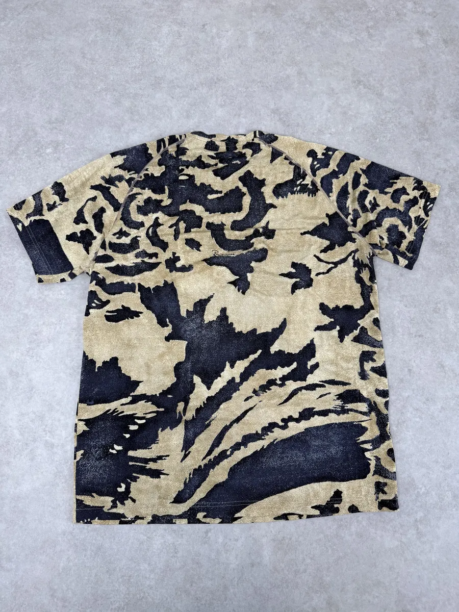 AW2001 Roberto Cavalli Camo Bird Beige T-Shirt - Image 5