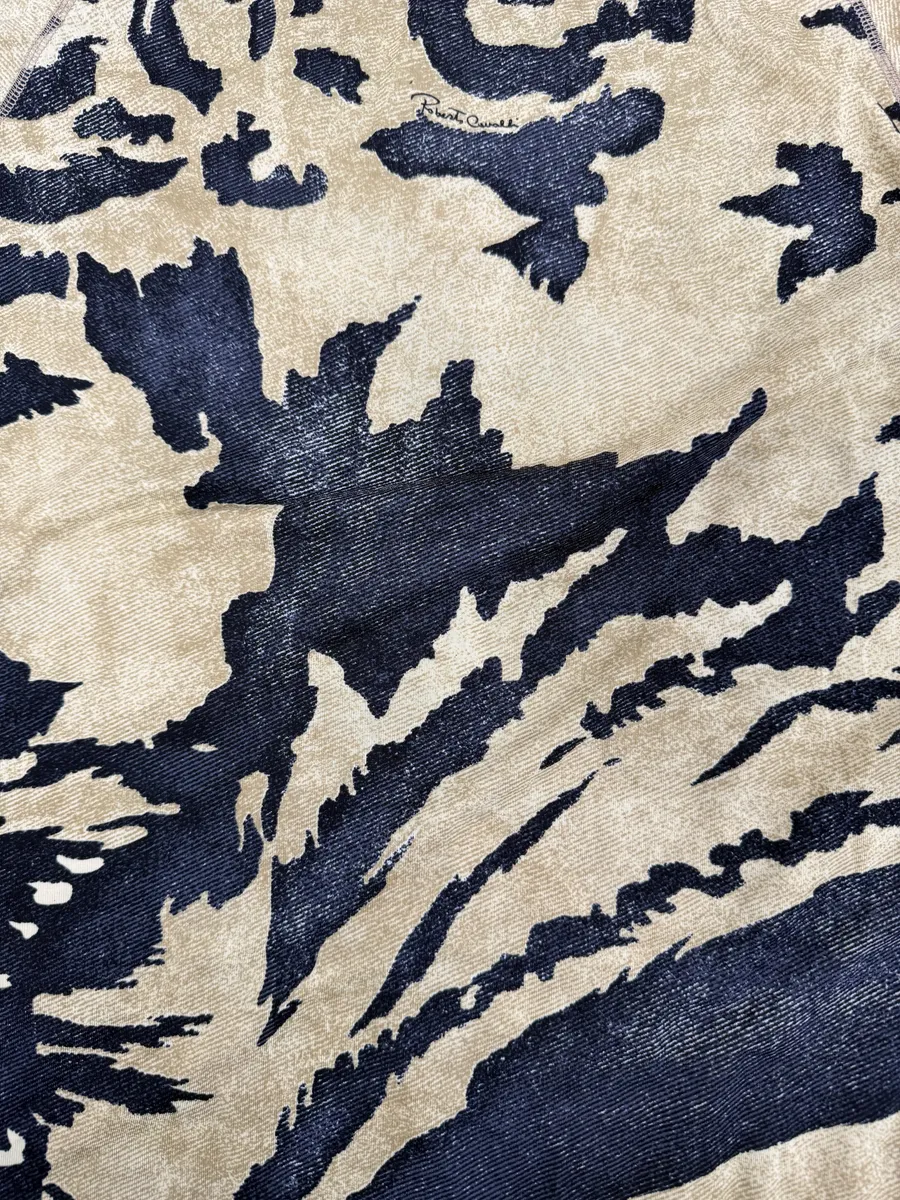 AW2001 Roberto Cavalli Camo Bird Beige T-Shirt - Image 7