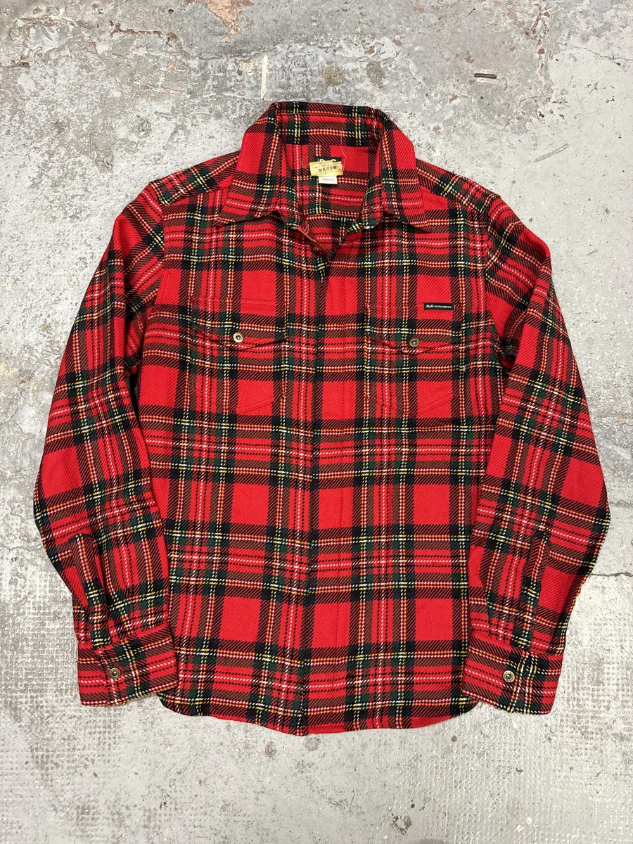 AW2002 Dolce & Gabbana Checkered Wool Red Shirt