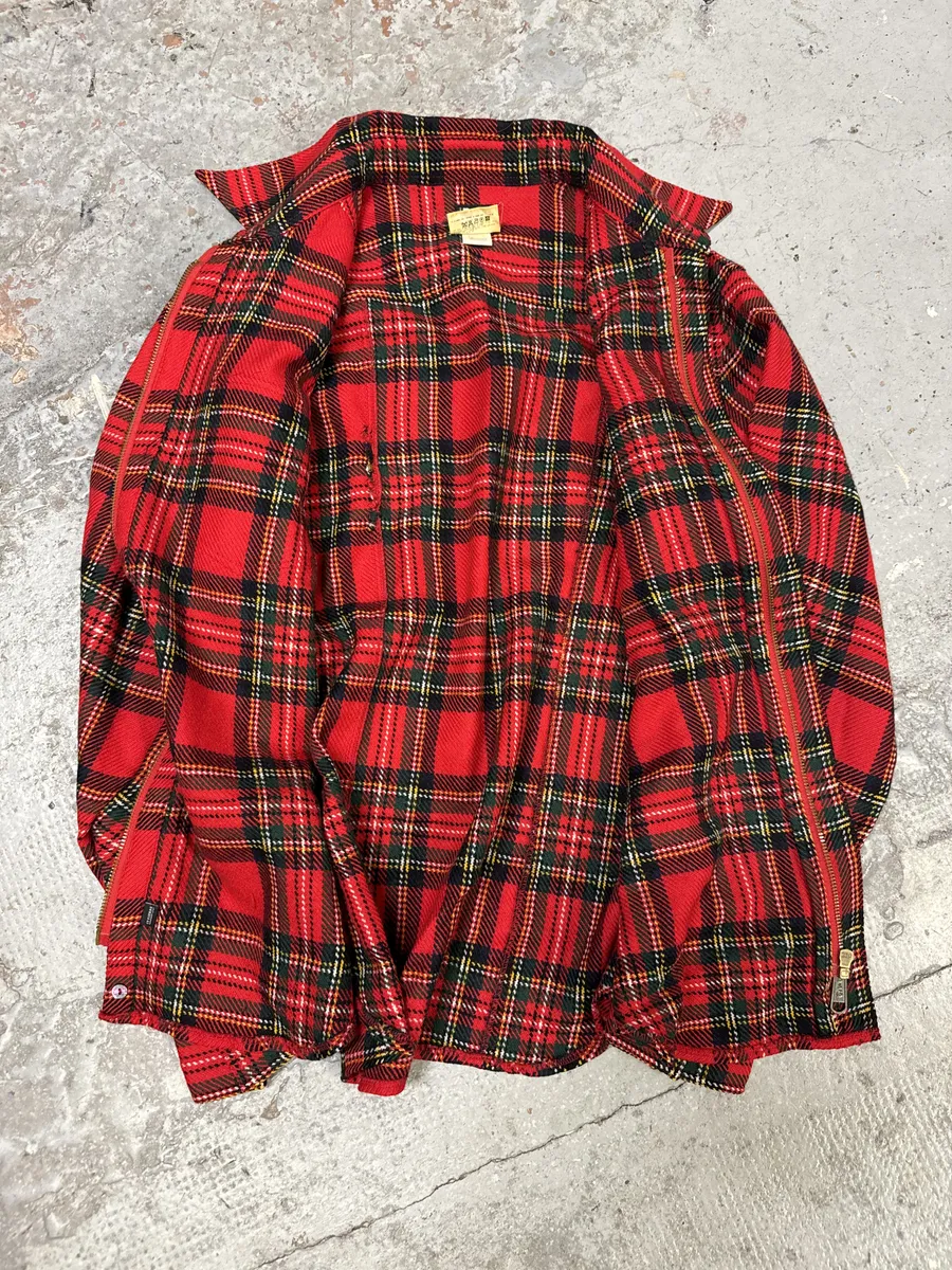 AW2002 Dolce & Gabbana Checkered Wool Red Shirt - Image 5