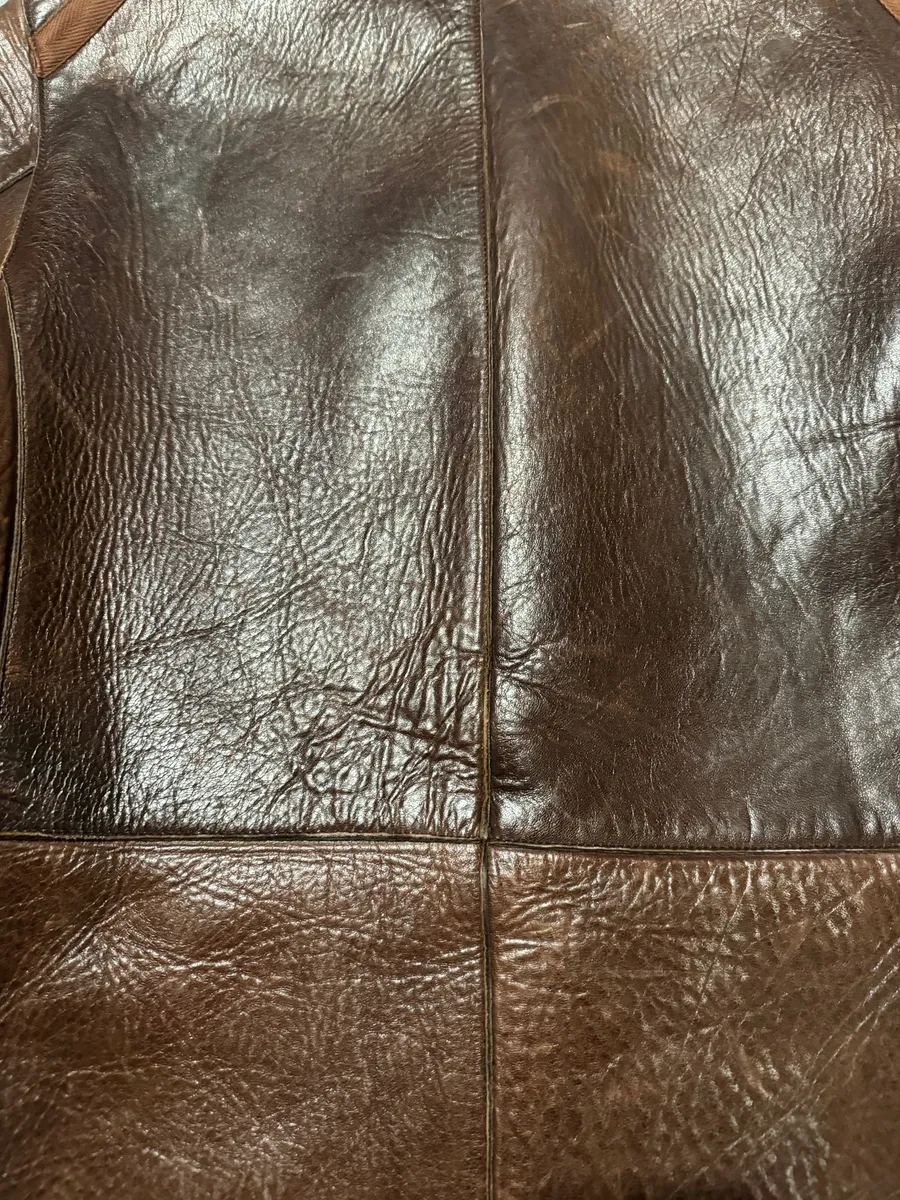 AW2002 Emporio Armani Brown Imperialist Premium Italian Leather Jacket - Image 5