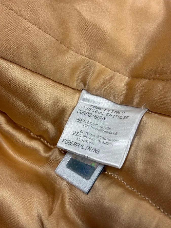 AW2002 Roberto Cavalli Gold Floral Jacquard Jacket - Image 9