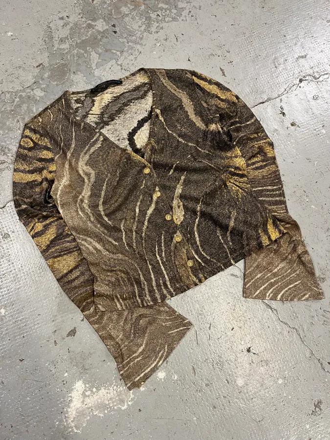 AW2002 Roberto Cavalli Savage Safari Cardigan - Image 3
