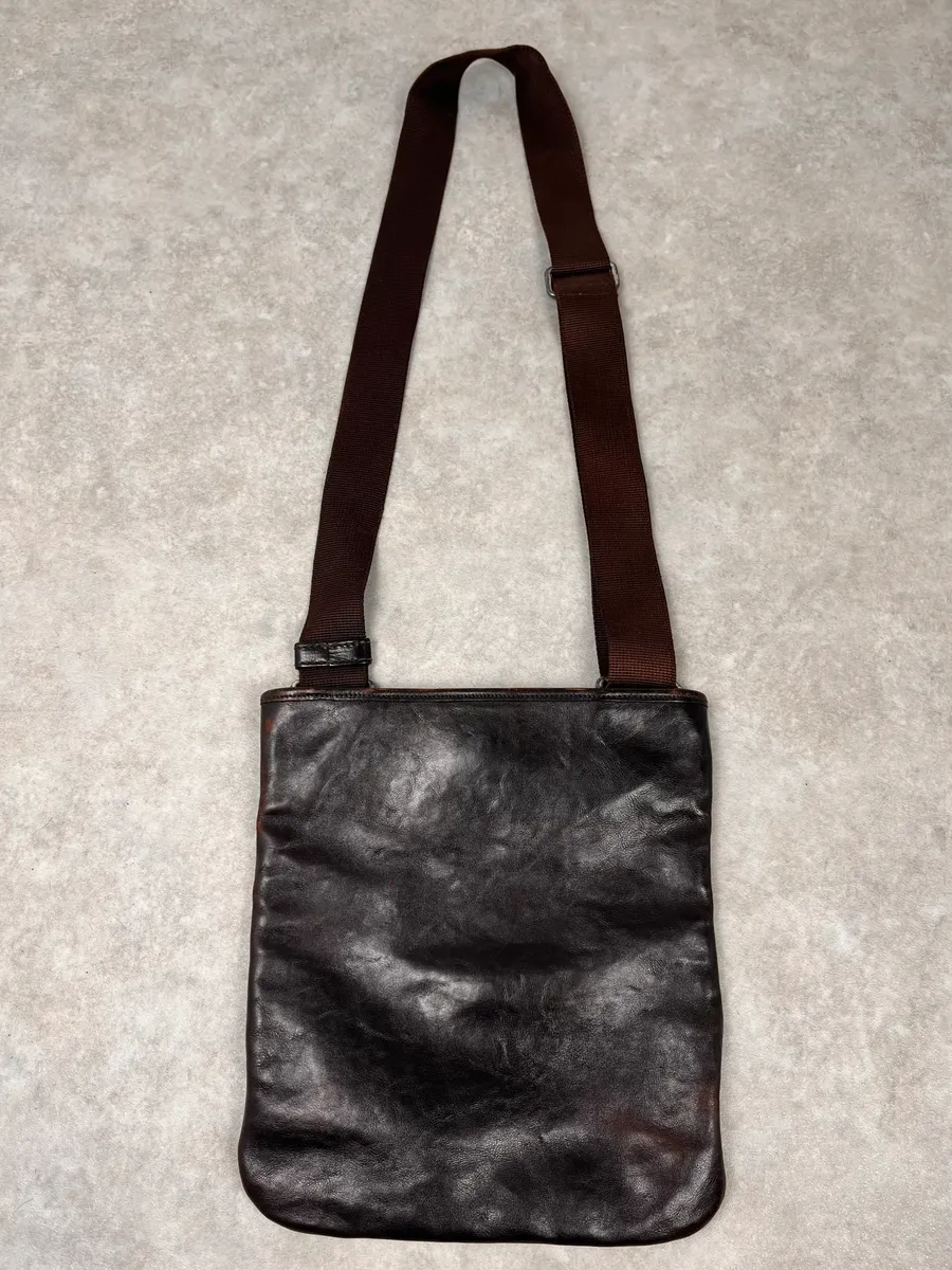 AW2002 Yves Saint Laurent Brown Leather Shoulder Bag - Image 6