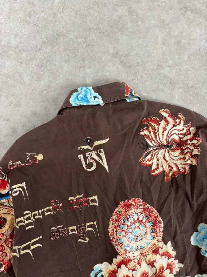 AW2003 Cavalli Asian World Bird Black Shirt - Image 6